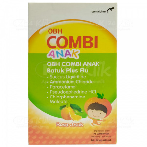 Obh Combi Anak Batuk Flu Rasa Jeruk 60ml (per Botol)